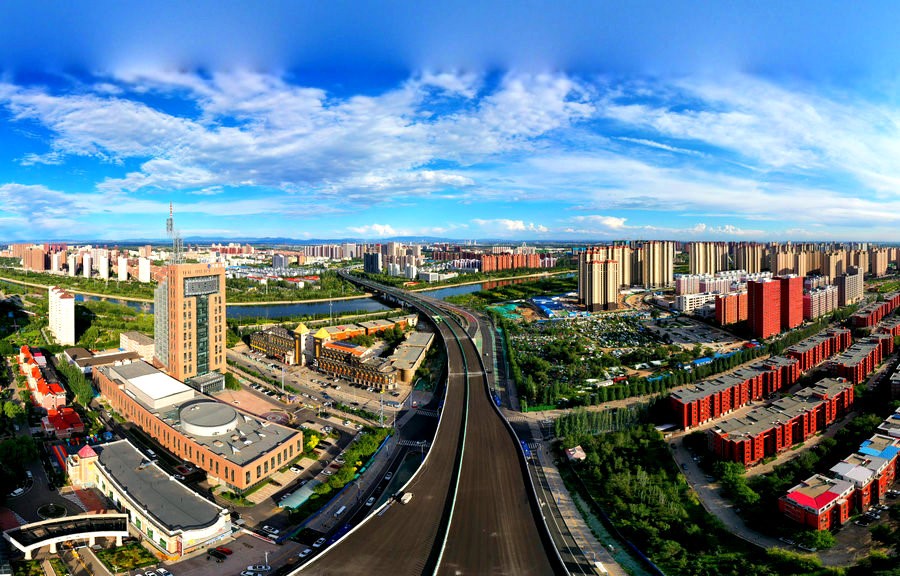 呼和浩特金盛快速路金橋段進入收尾階段