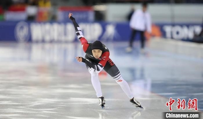 高亭宇在比賽中。圖片來(lái)源：黑龍江省體育局。