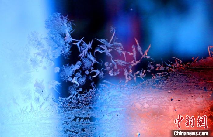 點點冰花像一個個小精靈?！O書程 攝