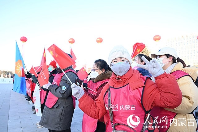 2022年呼和浩特市第七屆徒步迎新活動(dòng)現(xiàn)場(chǎng)。人民網(wǎng) 劉藝琳攝