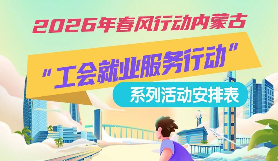 2026年春風(fēng)行動內(nèi)蒙古“工會就業(yè)服務(wù)行動”系列活動1月25日來啦，線上+線下雙軌齊行，好崗“零距離”