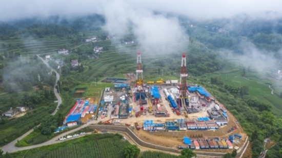 江漢油田涪陵頁(yè)巖氣田。涪陵頁(yè)巖氣公司供圖