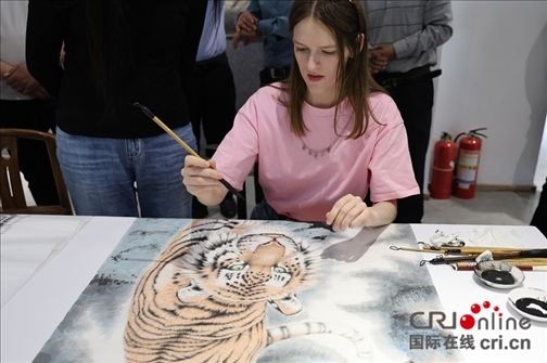 【2023打卡中國(guó)】外國(guó)網(wǎng)紅打卡河南畫虎村 感受鄉(xiāng)村振興“虎虎生威”_fororder_圖片19