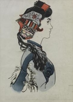 黃永玉創(chuàng)作的《阿詩瑪》插畫系列（1955年）