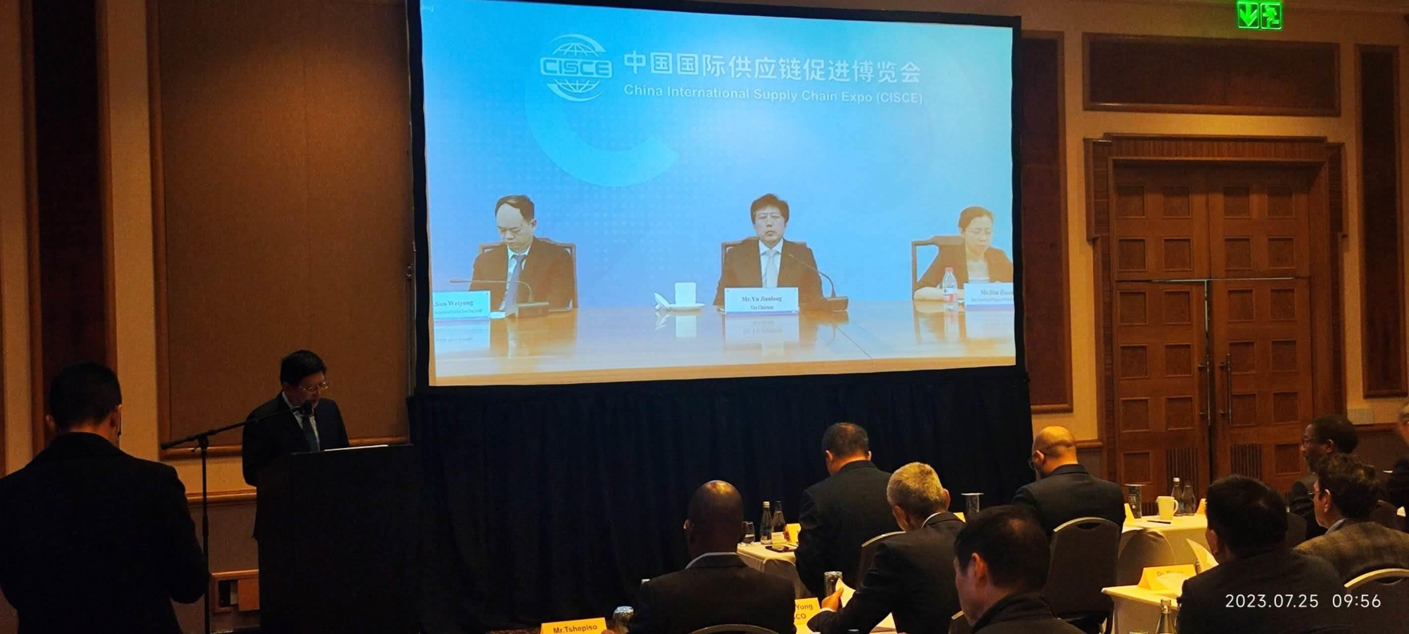 唐中東總領(lǐng)事致辭。圖片來源：貿(mào)促會