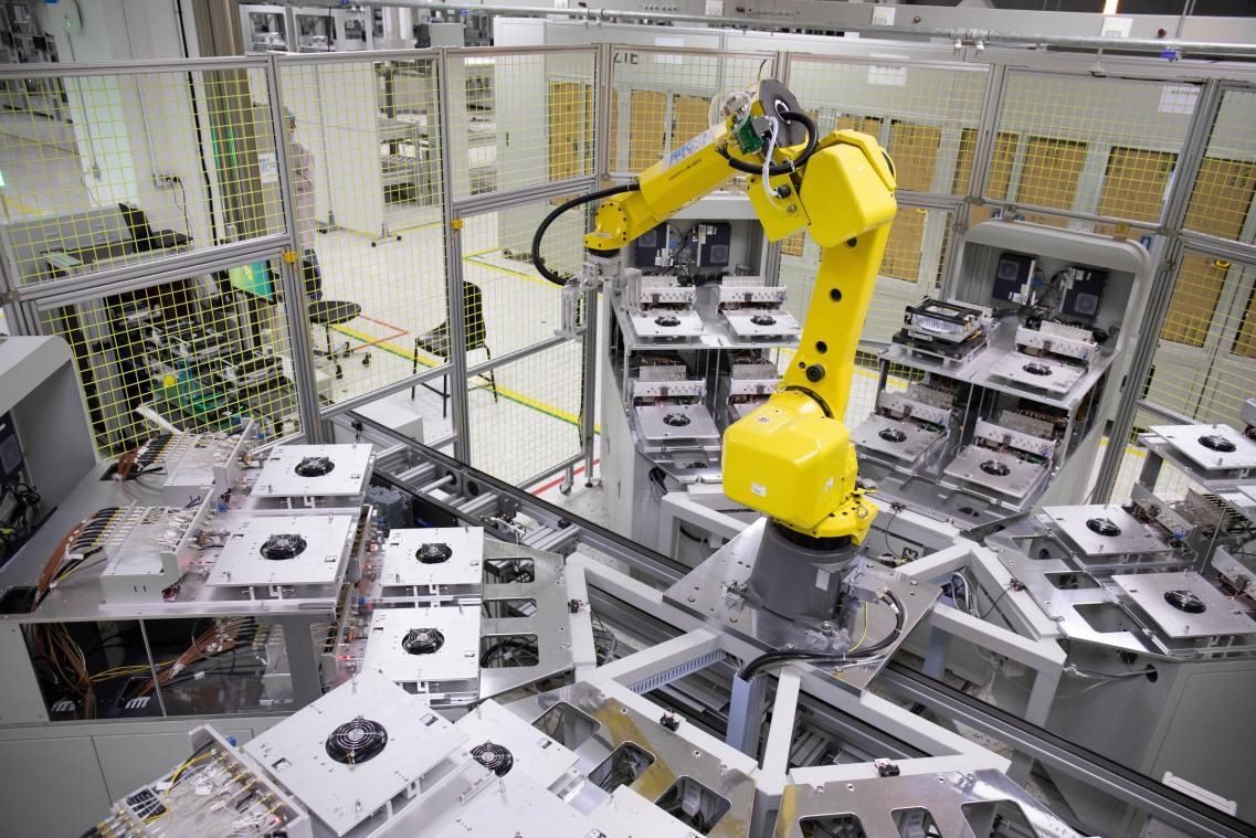 中興通訊“5G全連接智能工廠”。受訪者供圖