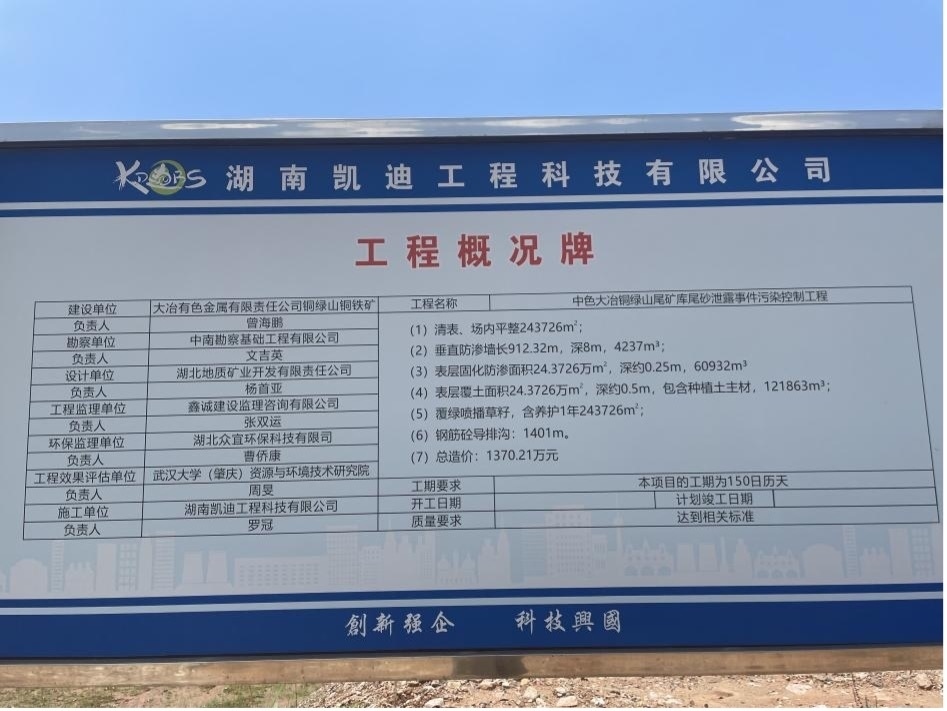 工程概況牌。 人民網(wǎng)記者 楊喬攝