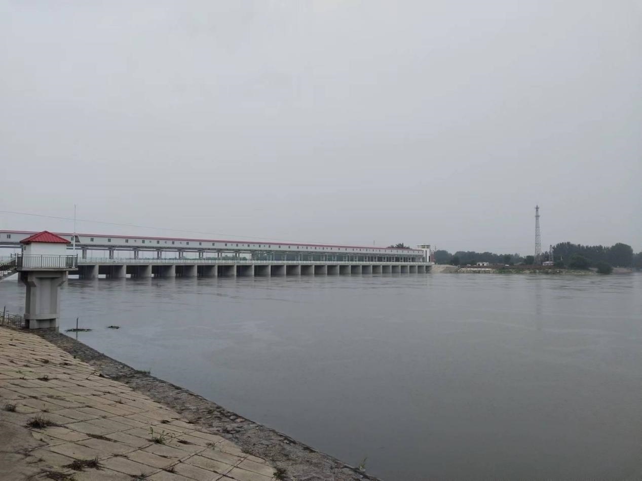獨(dú)流減河進(jìn)洪閘。受訪者供圖