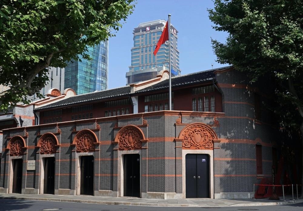 2023年6月9日拍攝的中共一大會址外景。新華社記者 劉穎 攝