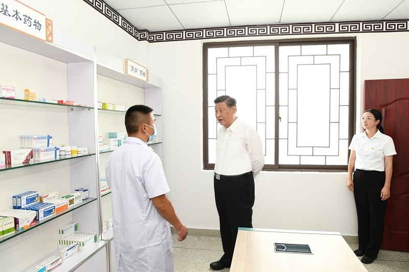 2022年6月8日，習(xí)近平總書記在四川眉山東坡區(qū)太和鎮(zhèn)永豐村考察。