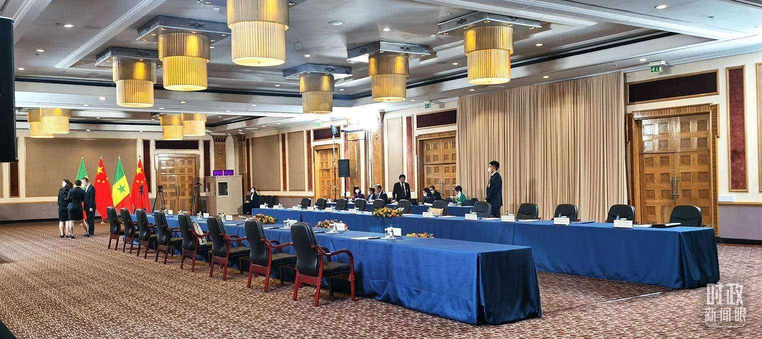 △23日下午，4場(chǎng)會(huì)見(jiàn)在這里舉行。（總臺(tái)央視記者郭鴻拍攝）