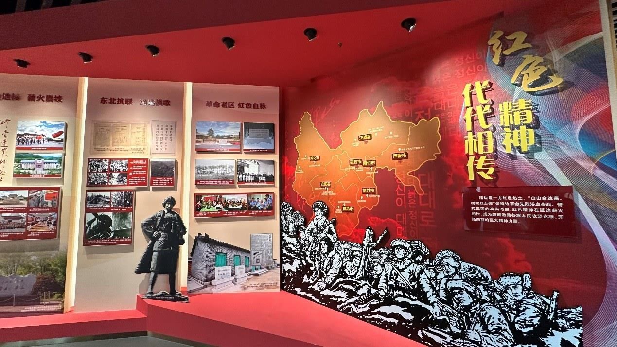 《千秋正氣-朝鮮族革命斗爭史陳列》展廳。人民網(wǎng)記者 金洪花攝