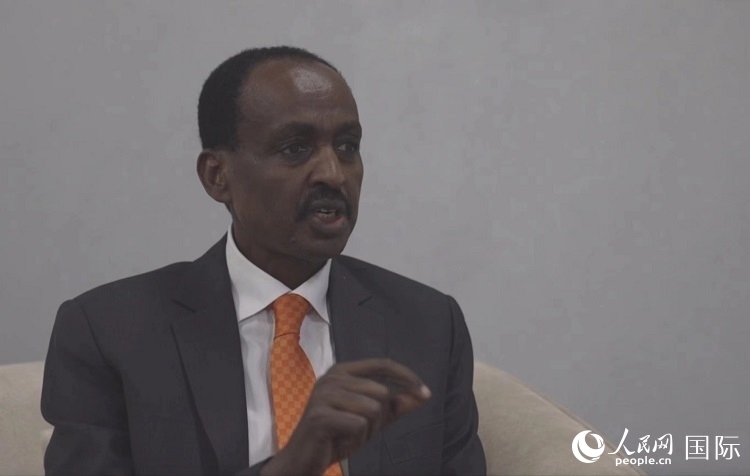 特肖梅·托加接受人民網(wǎng)專訪。人民網(wǎng)記者 劉寧攝