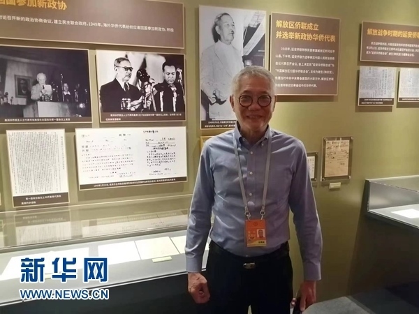 印尼廣東社團(tuán)聯(lián)合總會(huì)總主席張錦泉。新華網(wǎng)記者 侯強(qiáng) 攝