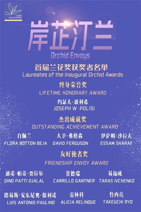 首屆蘭花獎(jiǎng)獲獎(jiǎng)?wù)呙麊巍?巴西圣保羅州立大學(xué)孔子學(xué)院供圖。（來(lái)源：人民畫(huà)報(bào)）