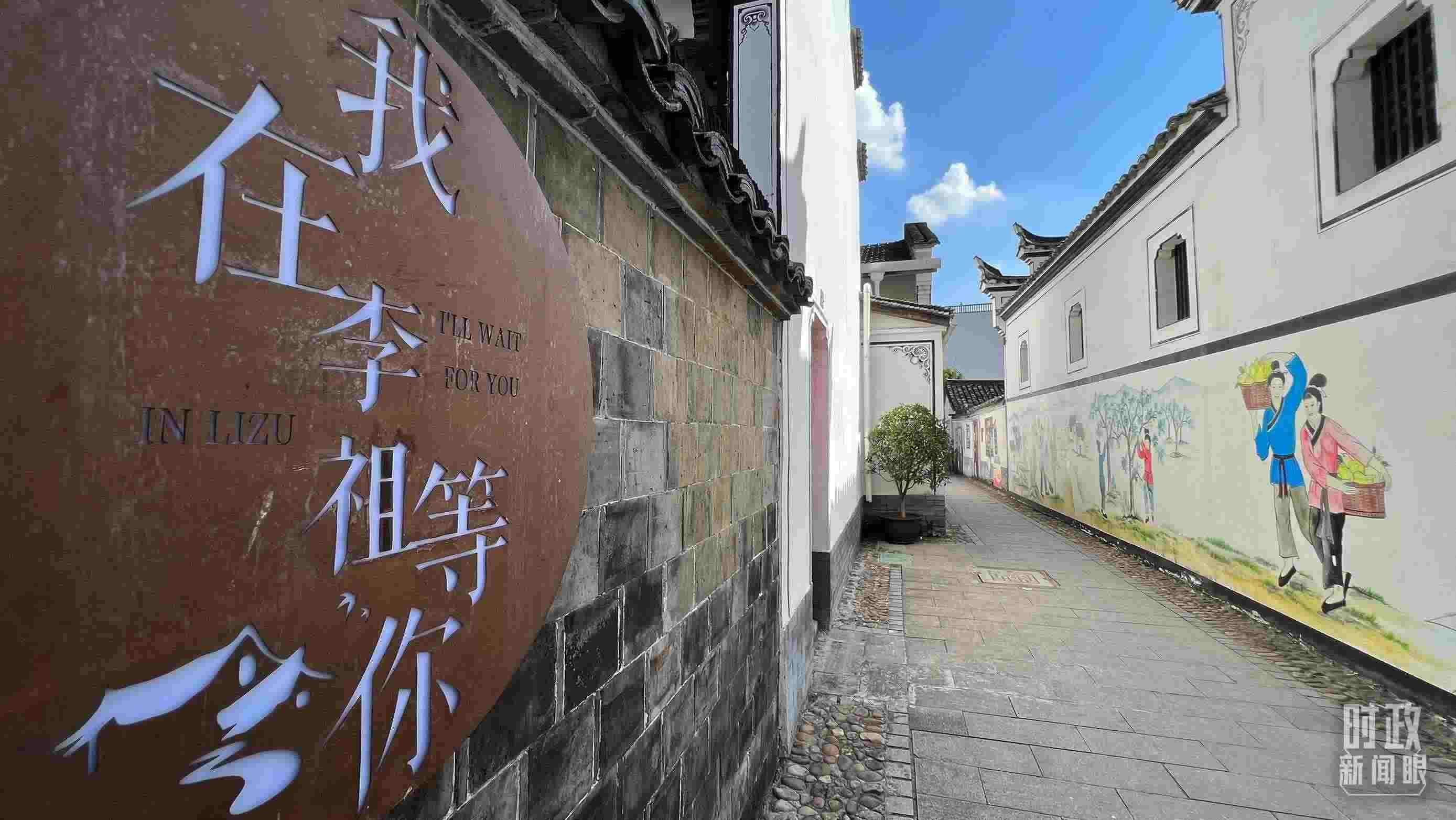 △村內(nèi)干凈整潔的小巷子。（總臺(tái)央視記者李煒拍攝）