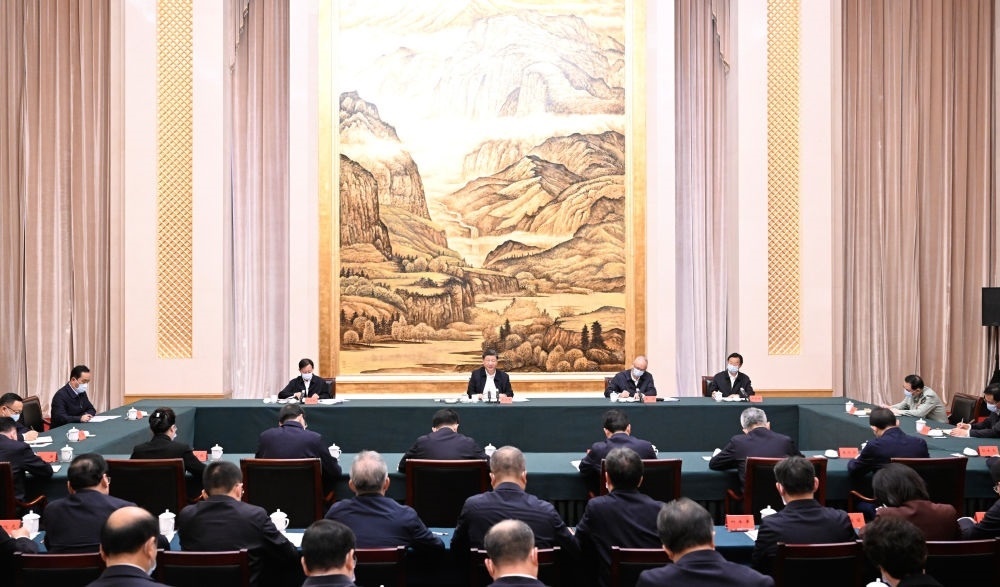  2023年5月17日上午，習(xí)近平在西安聽取陜西省委和省政府工作匯報并發(fā)表重要講話。