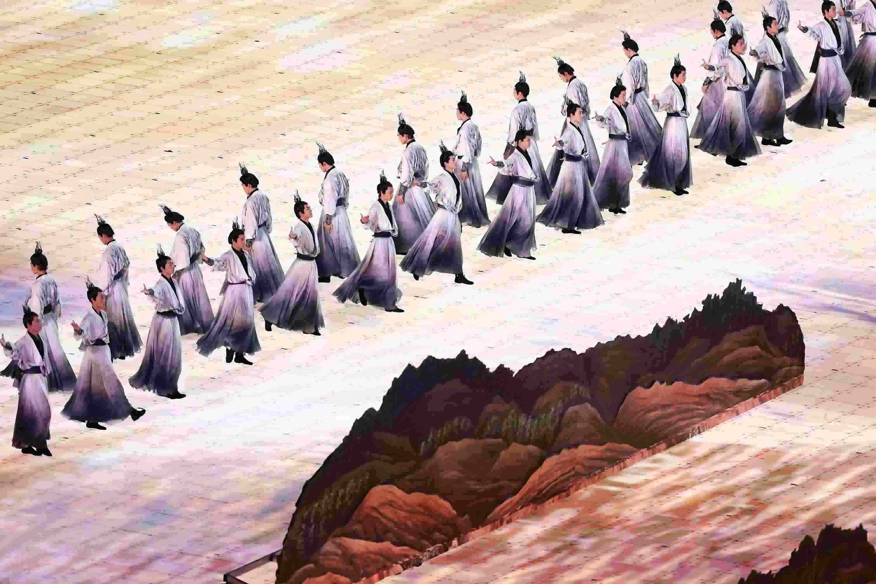 △2023年9月23日，演員在杭州第十九屆亞洲運(yùn)動(dòng)會(huì)開(kāi)幕式上表演。