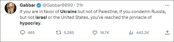 巴以爆發(fā)新沖突后，他再指西方“雙標(biāo)”