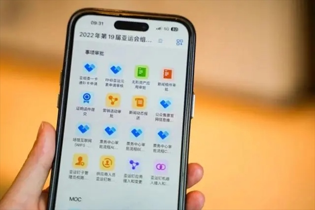 亞運釘工作界面。 受訪者供圖
