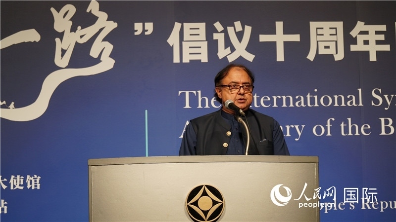 巴基斯坦駐日大使塔拉爾發(fā)言。人民網(wǎng) 蔣曉辰攝