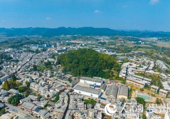 航拍舊州古鎮(zhèn)。人民網(wǎng) 陽(yáng)茜攝