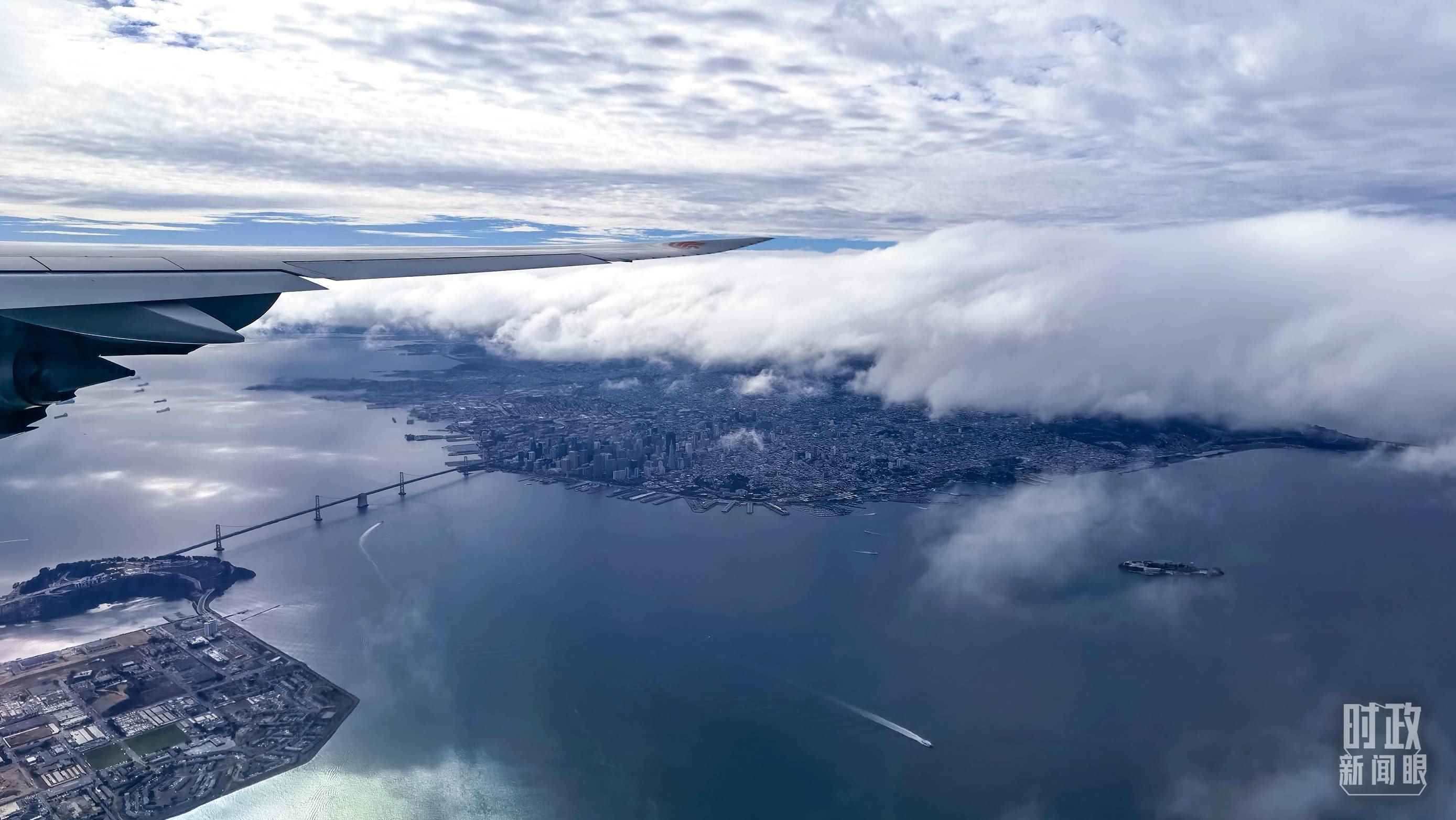 △俯瞰舊金山。（總臺央視記者馬亞陽拍攝）