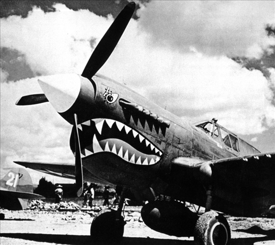 陳納德組織的美國志愿航空隊“飛虎隊”駐扎在芷江機場（資料照片）。新華社發(fā)