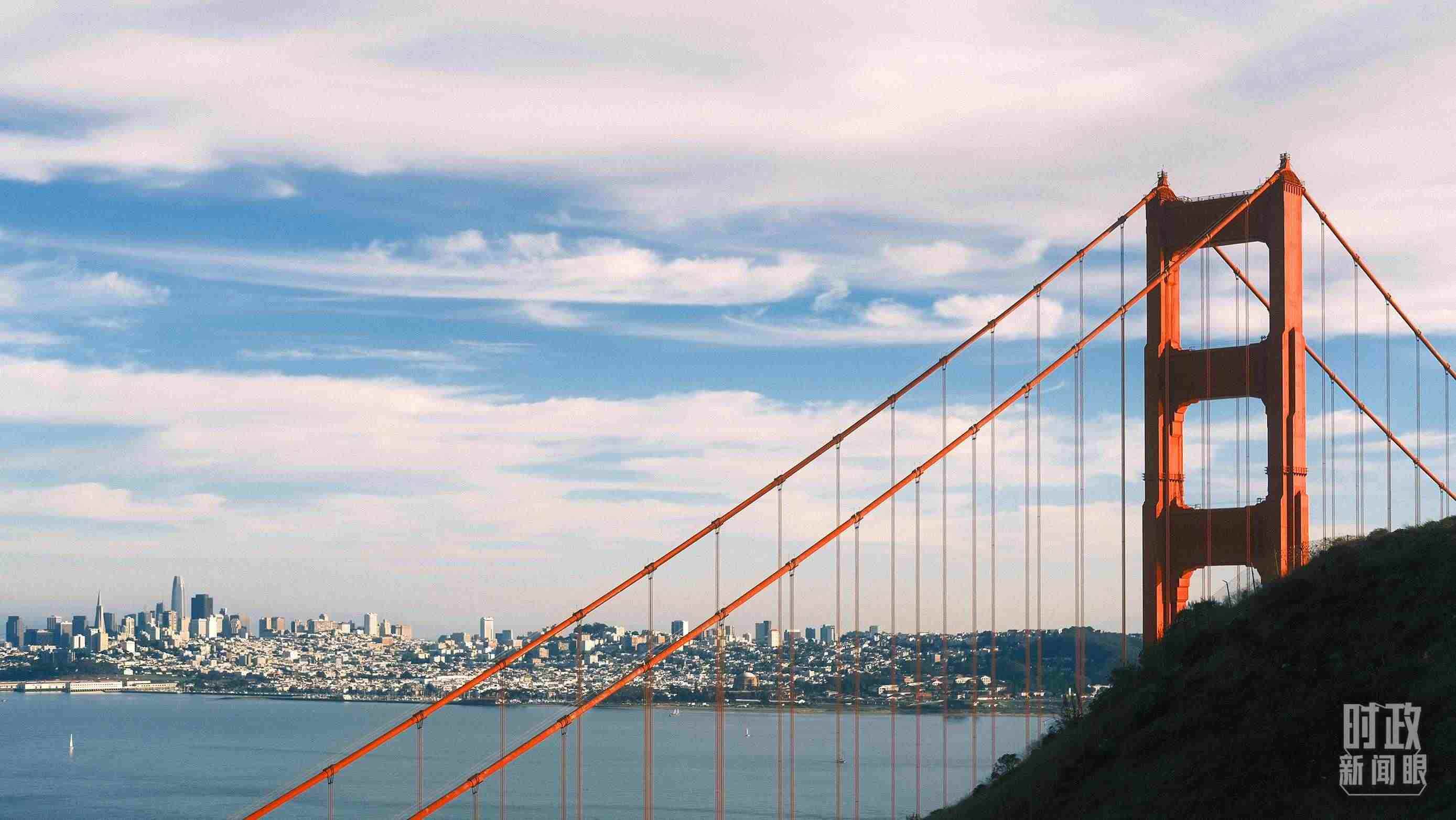 舊金山，金門大橋。（總臺(tái)央視記者盧心雨拍攝）