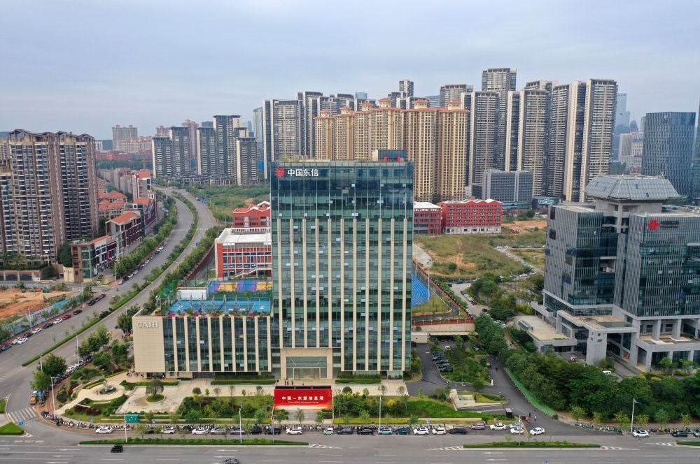 中國(guó)—東盟信息港（無(wú)人機(jī)照片）。