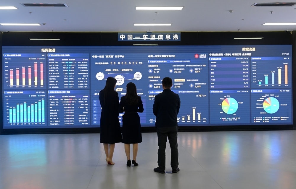 中國(guó)—東盟信息港股份有限公司展廳。