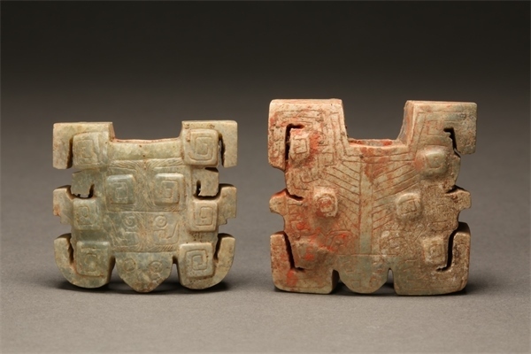 獸面形玉飾件。國家文物局供圖