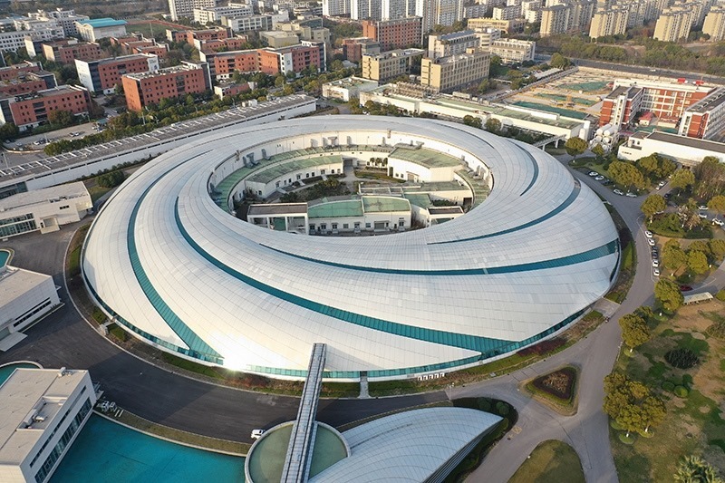 2019年3月12日，航拍上海光源項(xiàng)目。