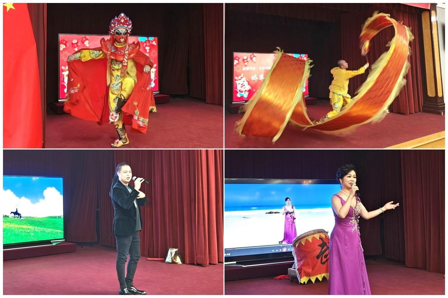 當(dāng)?shù)貎S界知名演員獻(xiàn)上精彩演出。主辦方供圖