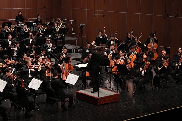 音樂(lè)會(huì)現(xiàn)場(chǎng)。學(xué)校供圖