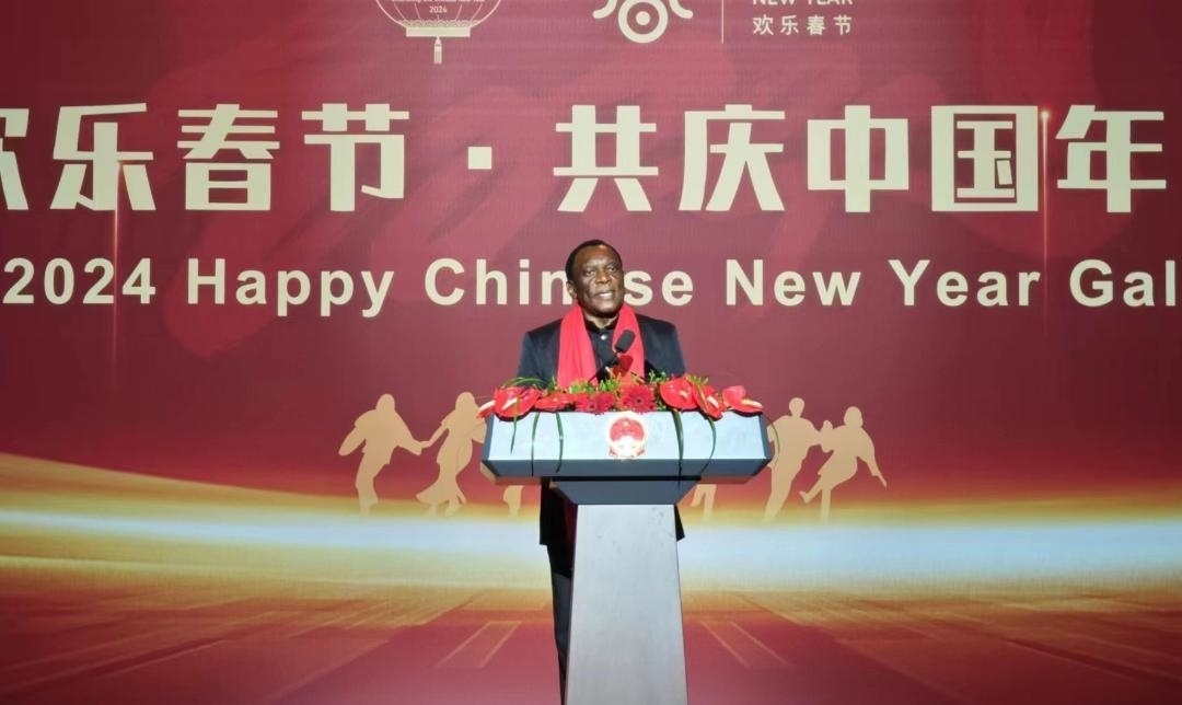 南非駐華大使謝勝文閣下致辭。中國(guó)駐南非大使館供圖