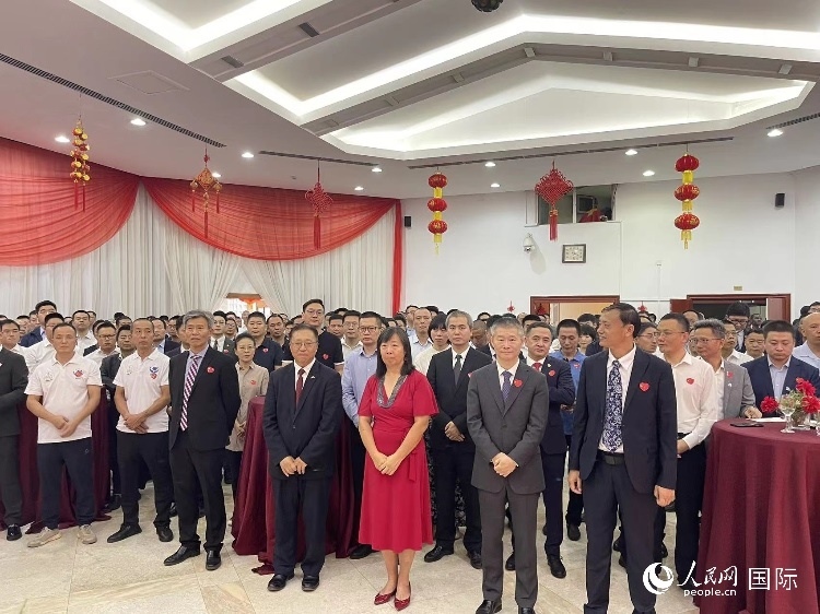 駐尼日利亞使館春節(jié)招待會現(xiàn)場。人民網(wǎng)記者 姜宣攝