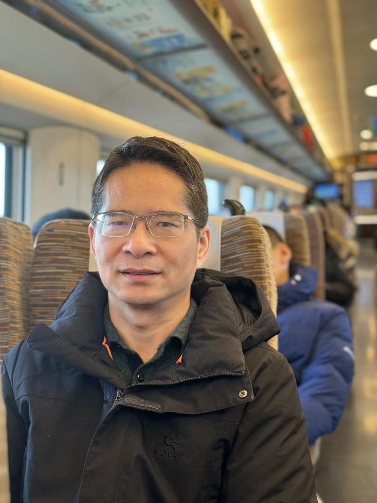 楊萬(wàn)坤乘坐高鐵往返京津。（采訪對(duì)象供圖）