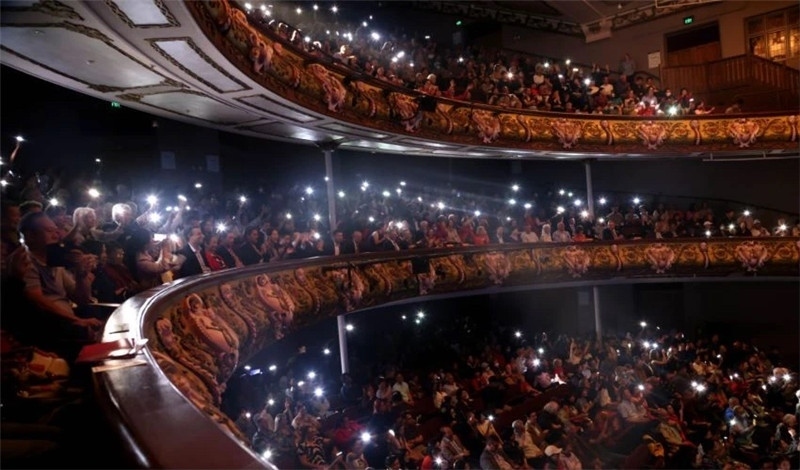 2024年“四海同春”慰?jī)S訪演團(tuán)亞太團(tuán)新西蘭惠靈頓演出現(xiàn)場(chǎng)。圖片由陸欣讌、孟韜、葉勇提供