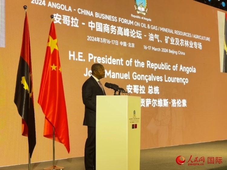 安哥拉總統(tǒng)若昂·曼努埃爾·貢薩爾維斯·洛倫索。人民網記者 張榮攝