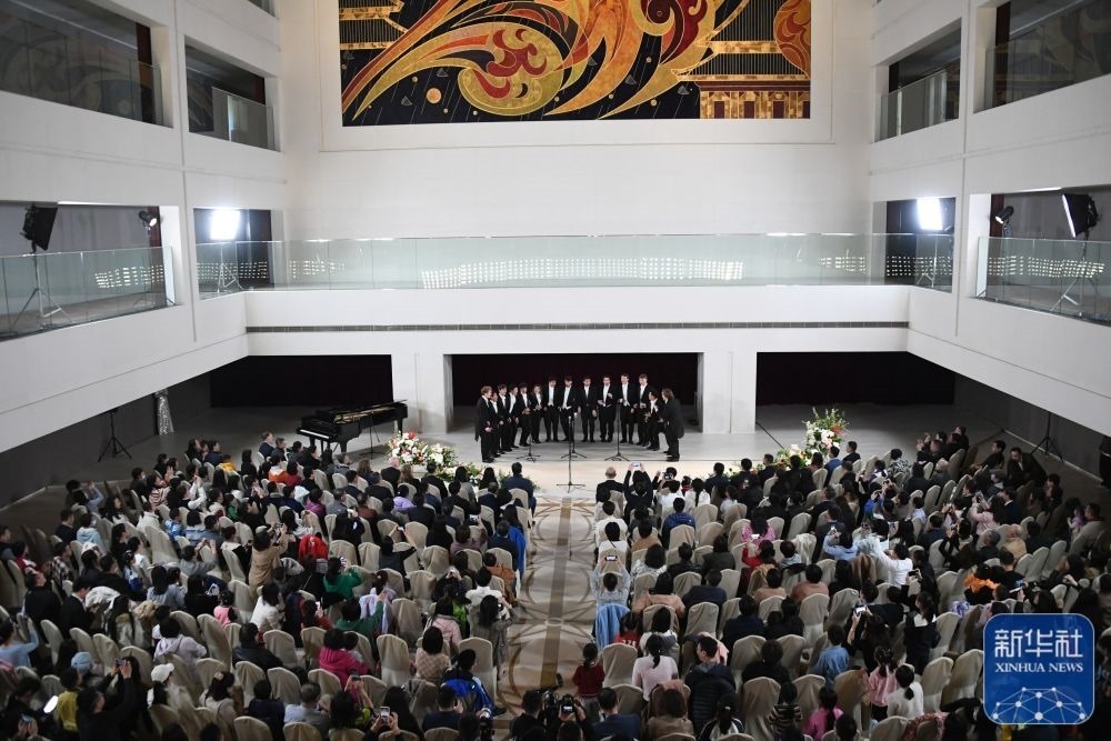 3月21日拍攝的“春暖·金融街韻律專場音樂會”現(xiàn)場。新華社記者 任超 攝