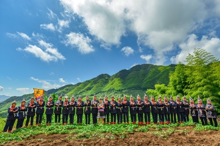 景寧渤海鎮(zhèn)安亭村畬歌嘹亮。供圖 共享聯(lián)盟·景寧