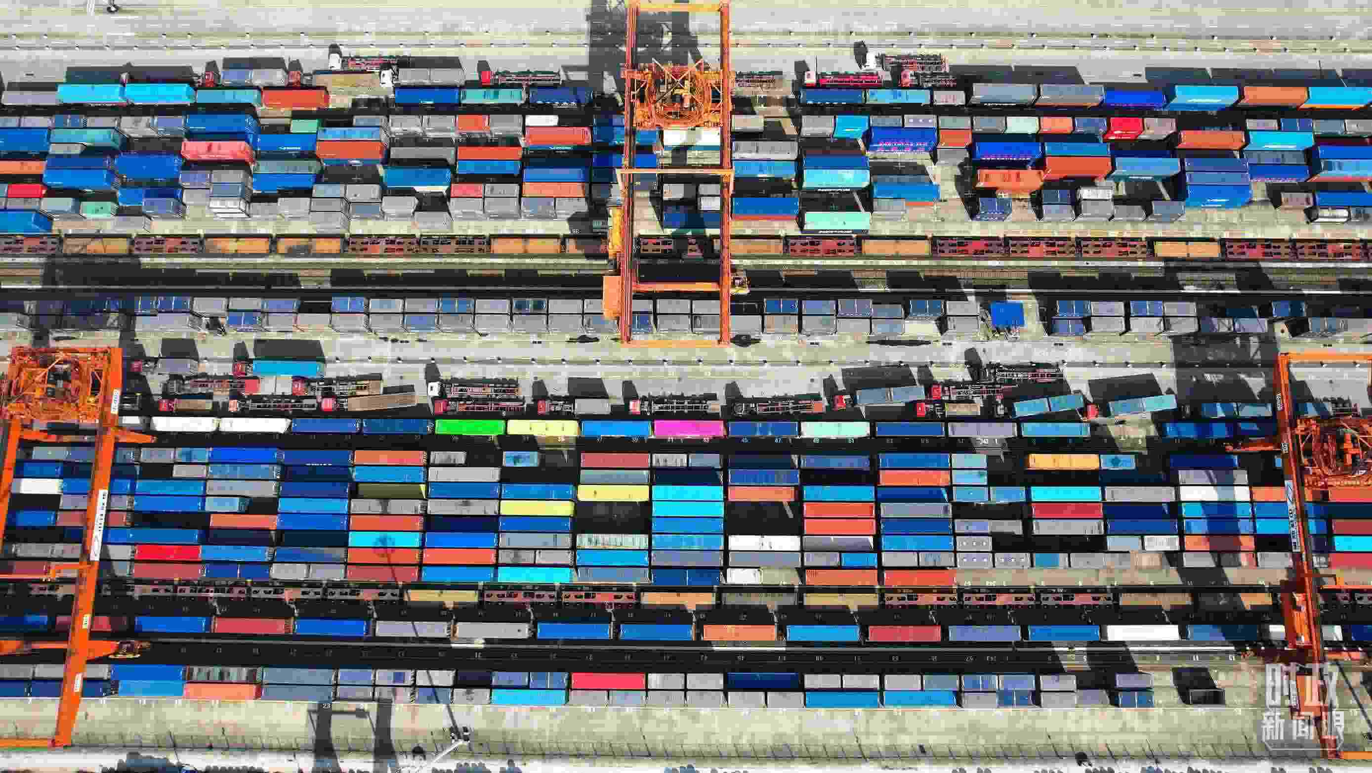 △重慶國際物流樞紐園區(qū)。（總臺(tái)記者楊洋拍攝）