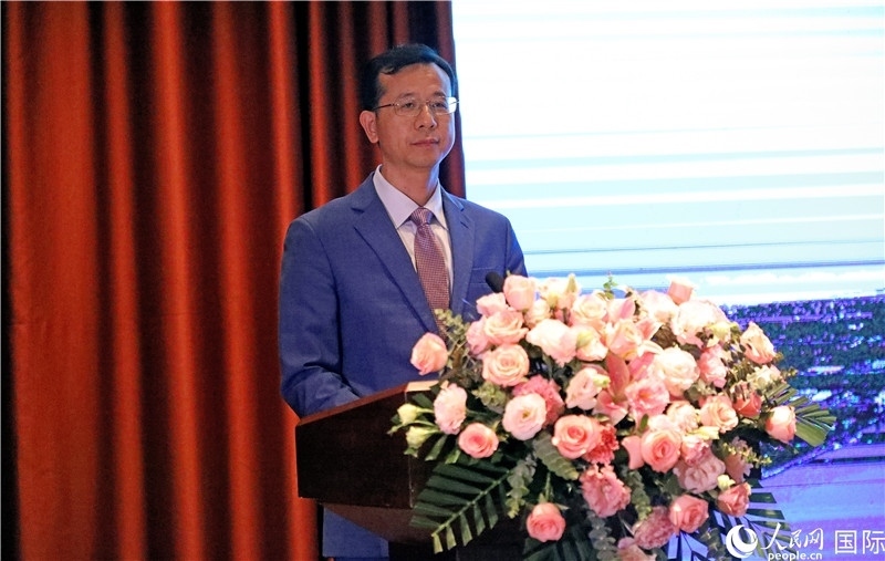 外交部外事管理司副司長姚紹俊在宣介會上致辭。人民網(wǎng)記者趙益普