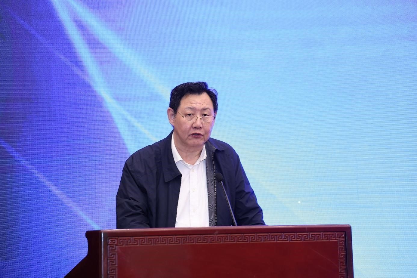 中國物流與采購聯(lián)合會(huì)黨委副書記余平致辭。主辦方供圖