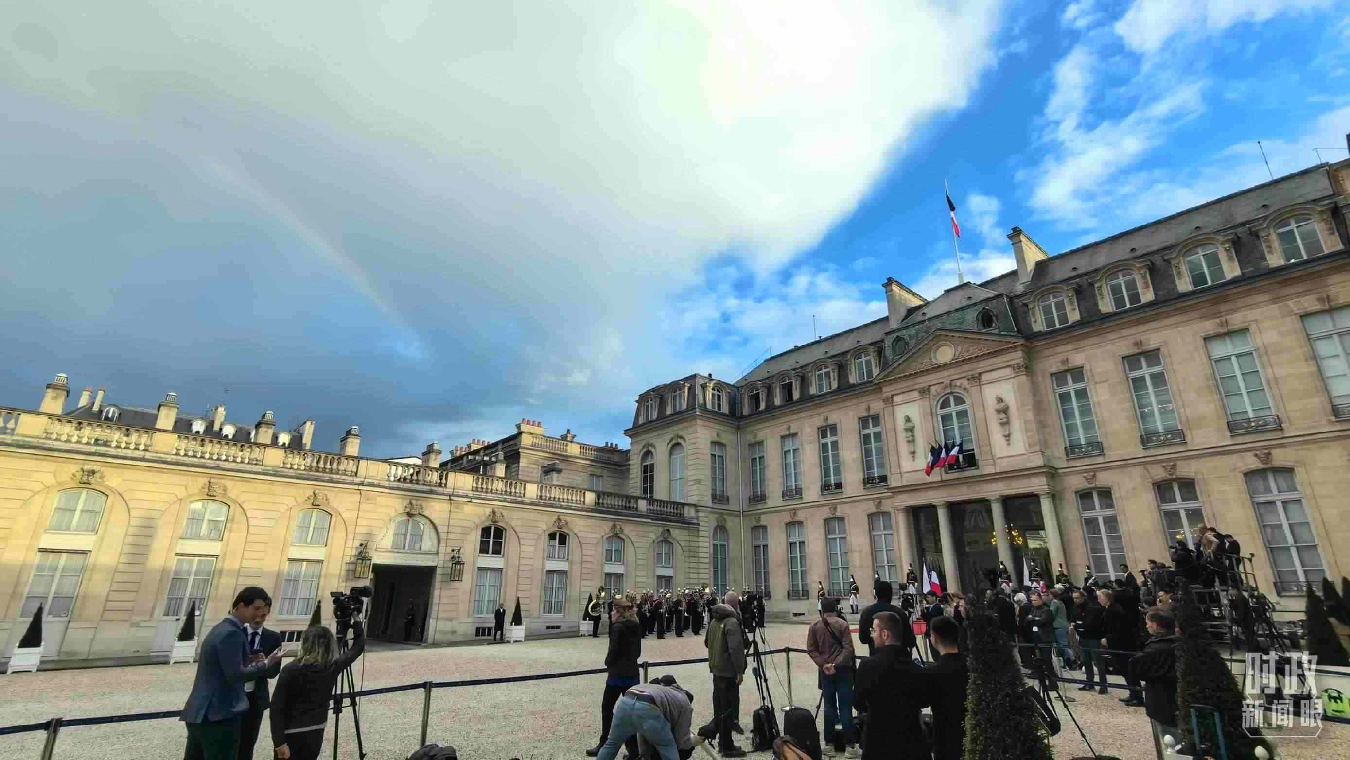 △愛麗舍宮。（總臺(tái)央視記者馬超拍攝）