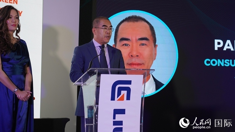 中國駐約翰內斯堡總領事潘慶江發(fā)言致辭。人民網 張茜攝