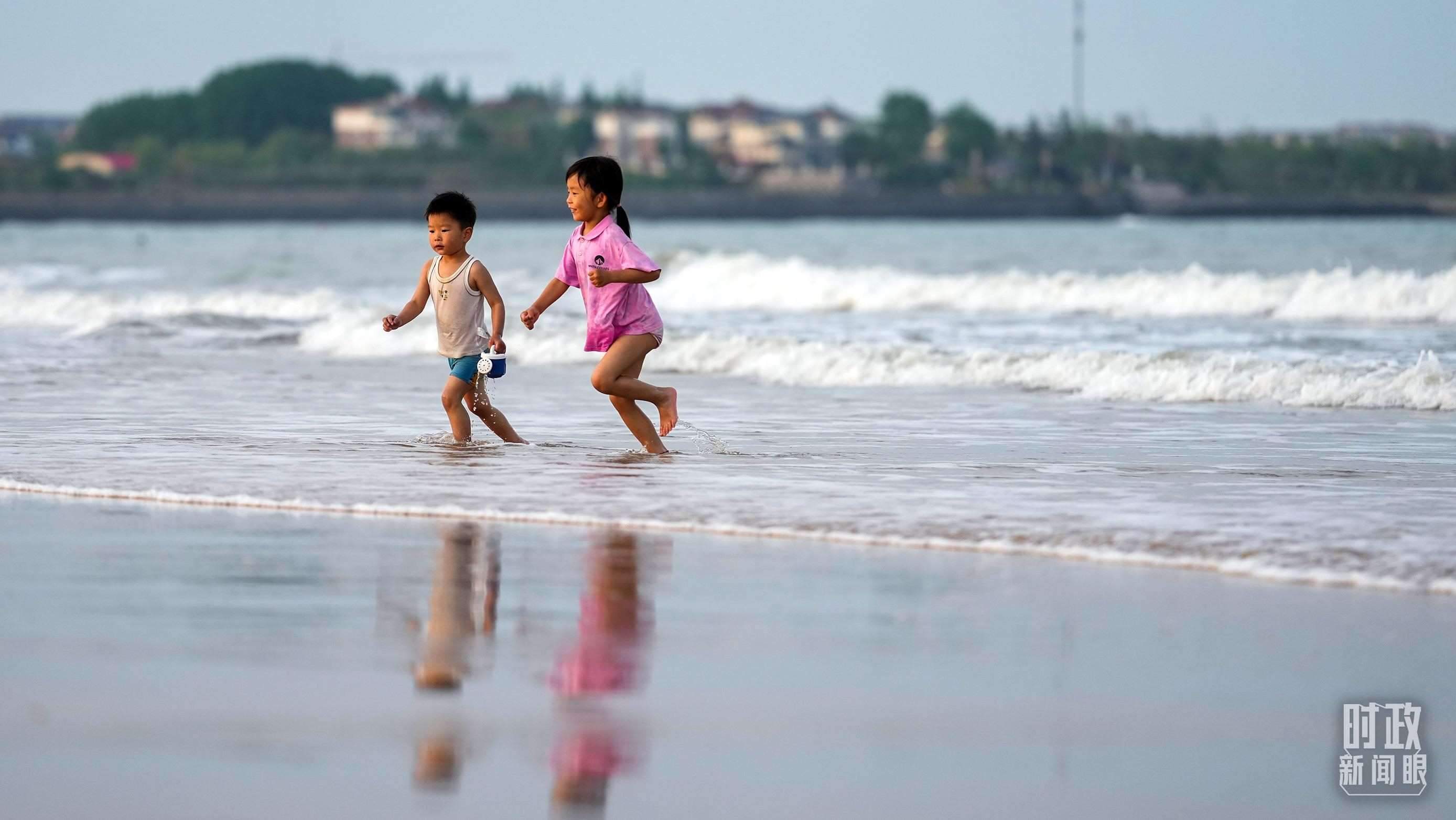 山東日照陽光海岸。（總臺國廣記者李晉拍攝）