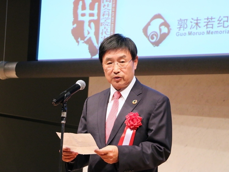 日中友好會館中國代表理事黃星原致辭。人民網(wǎng) 許可攝