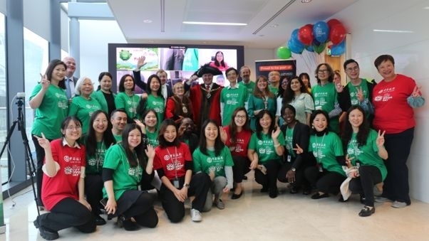 中國銀行倫敦分行參與倫敦金融城慈善日活動。資料圖片